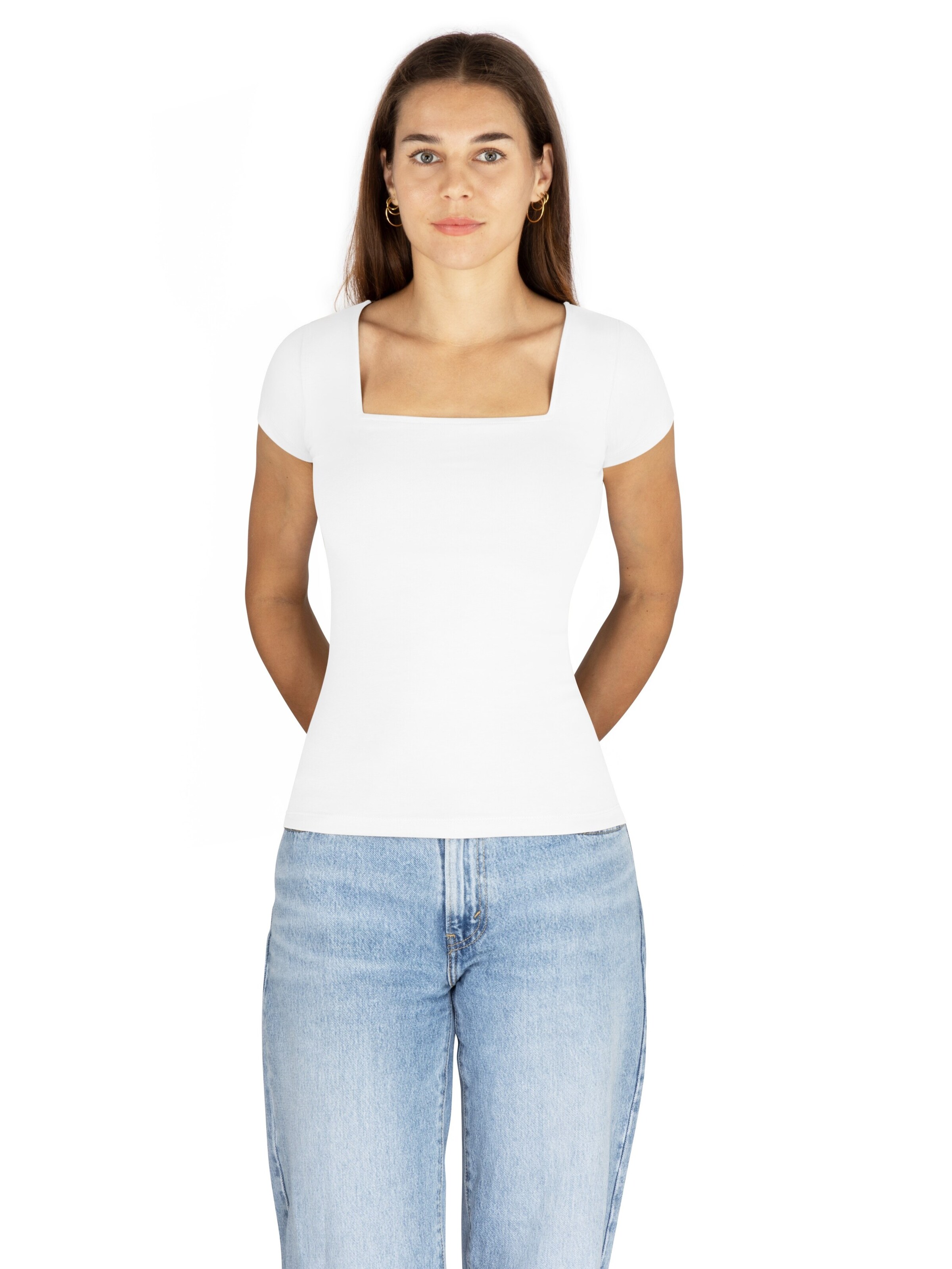 Janice Shirt in Wit: voorkant