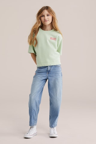 Bluză de molton de la WE Fashion pe verde