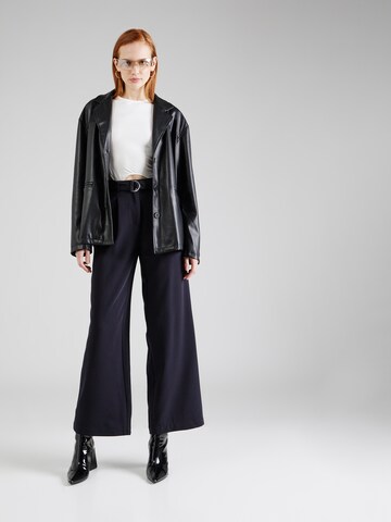 Wide leg Pantaloni con pieghe di Tally Weijl in nero