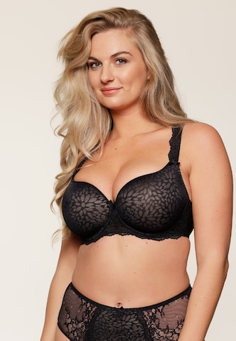 LingaDore T-Shirt BH in Schwarz: Vorderseite