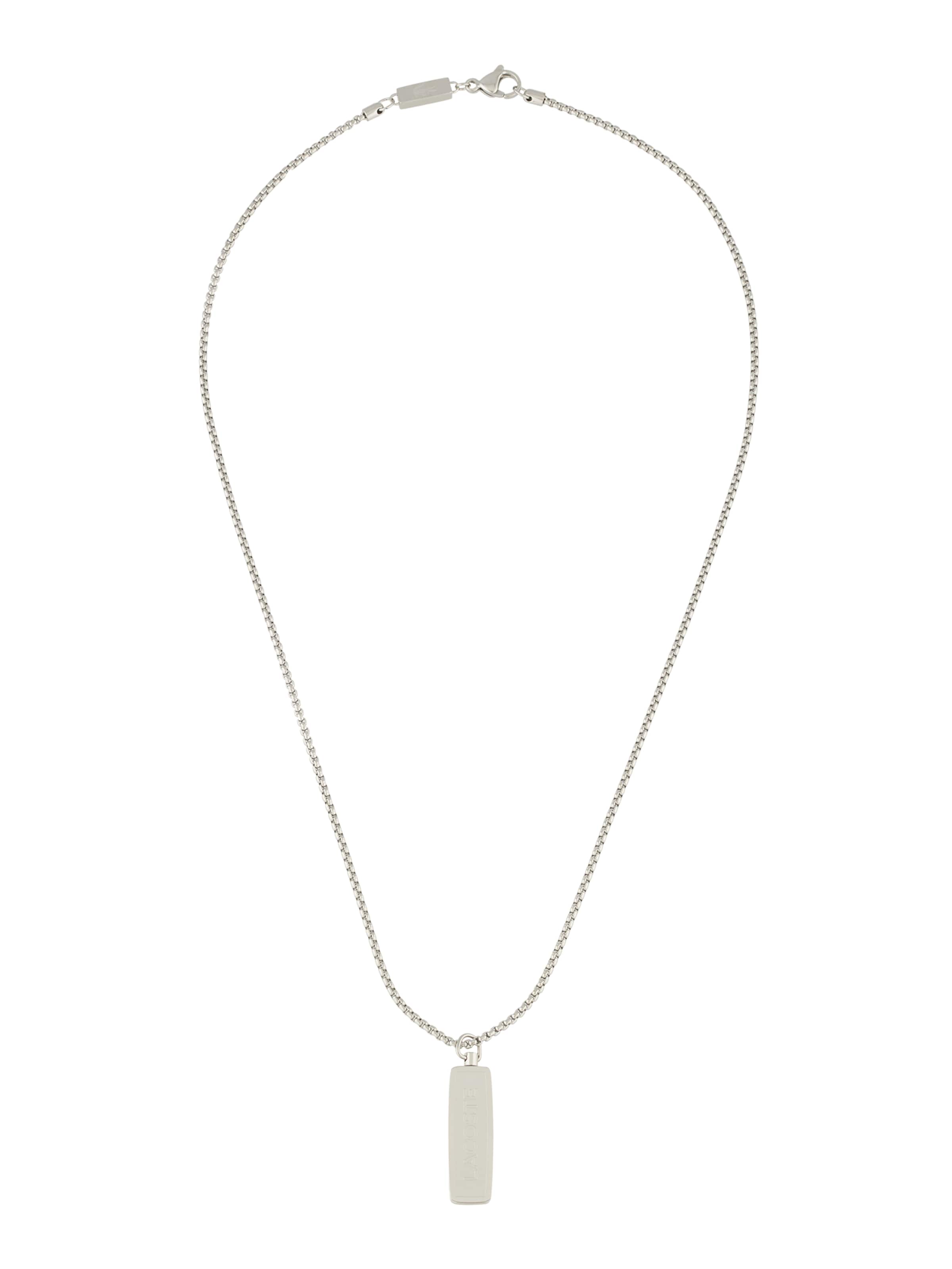 LACOSTE Łańcuszek 'District' w kolorze srebrny: przód