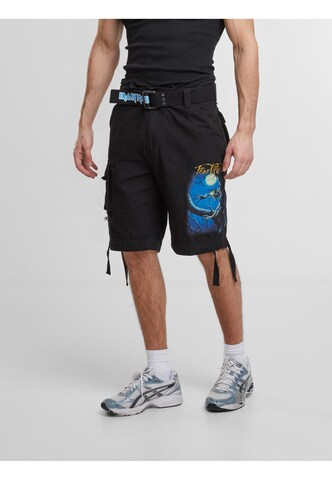 Brandit Regular Pants 'Fear of the Dark' in Black: front