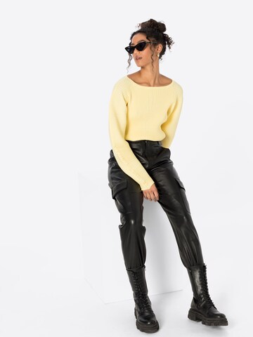 Pull-over Warehouse en jaune