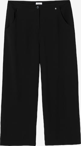 juoda SHEEGO Plačios klešnės Kelnės 'Ella': priekis