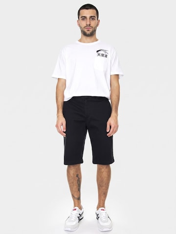 Baggy Pantaloni 'M' Signature Chino Short Black Pants' di Ben Sherman in nero: frontale