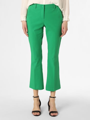 Cambio Regular Pleated Pants 'Stella' in Green: front