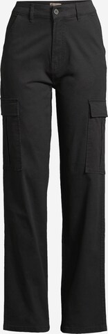 Loosefit Pantalon cargo AÉROPOSTALE en noir : devant