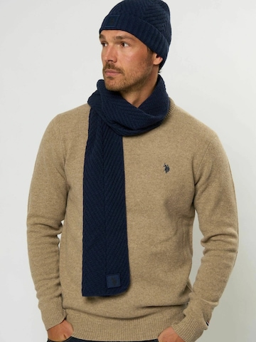 U.S. POLO ASSN. Rørformet tørklæde ' Nico ' i blå: forside