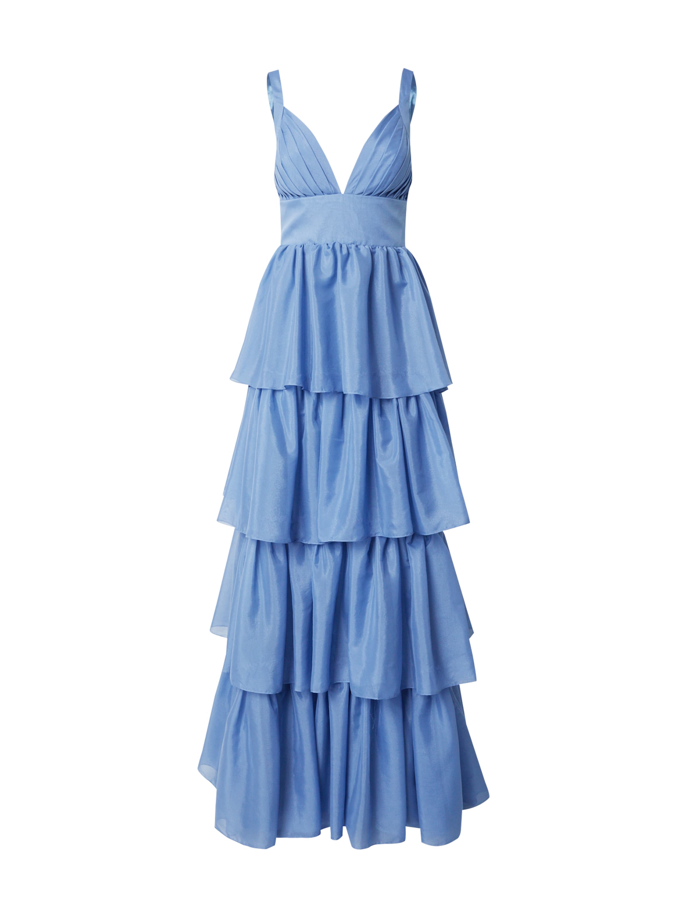 Unique Estélyi ruhák - kék: elől