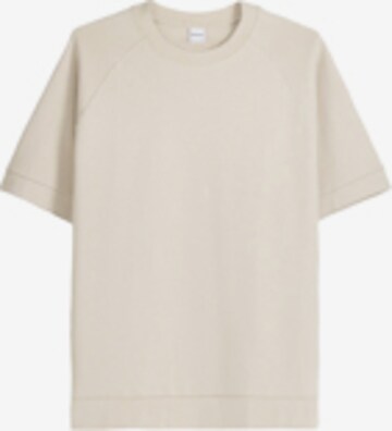 T-Shirt Bershka en beige : devant