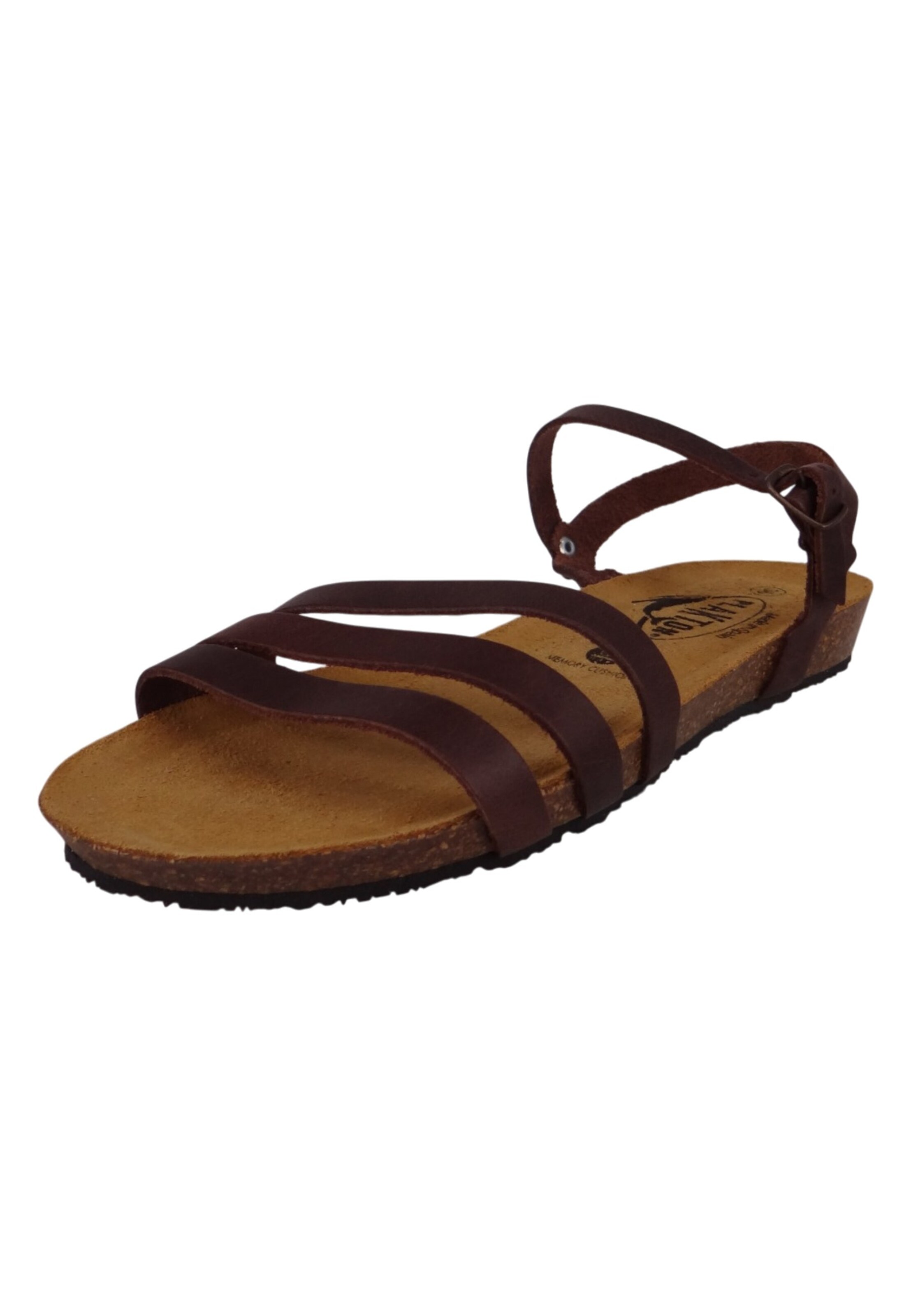Plakton Sandals in Brown: front