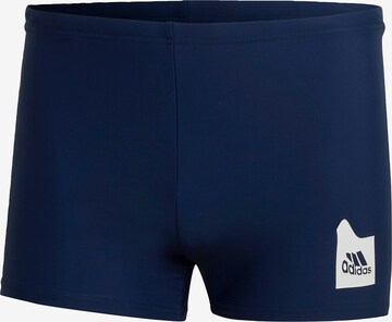 ADIDAS SPORTSWEAR Athletic Swim Trunks in Blue: front