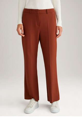 JOOP! Slim fit Pleated Pants in Brown: front