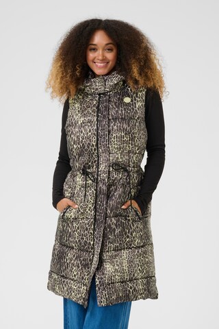 Gilet 'Gaiagro' Cream en mélange de couleurs : devant