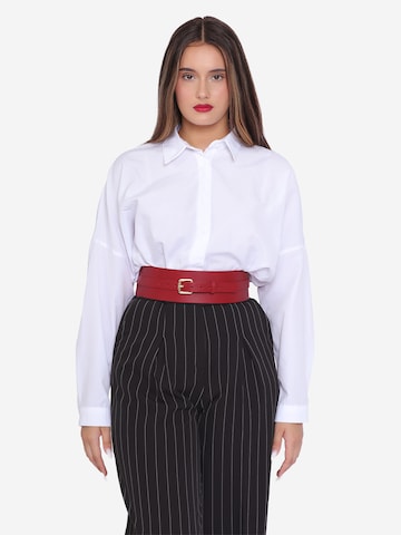 Haute Cuir Bælte 'Athea' i rød