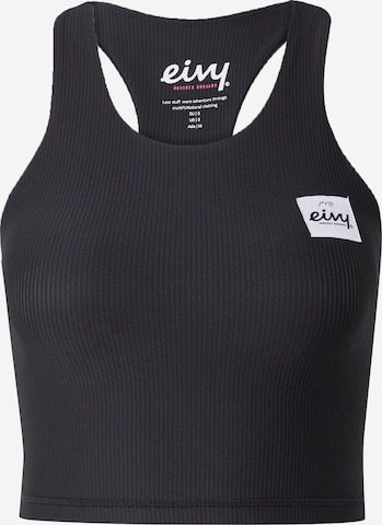 Sport top de la Eivy pe negru: față