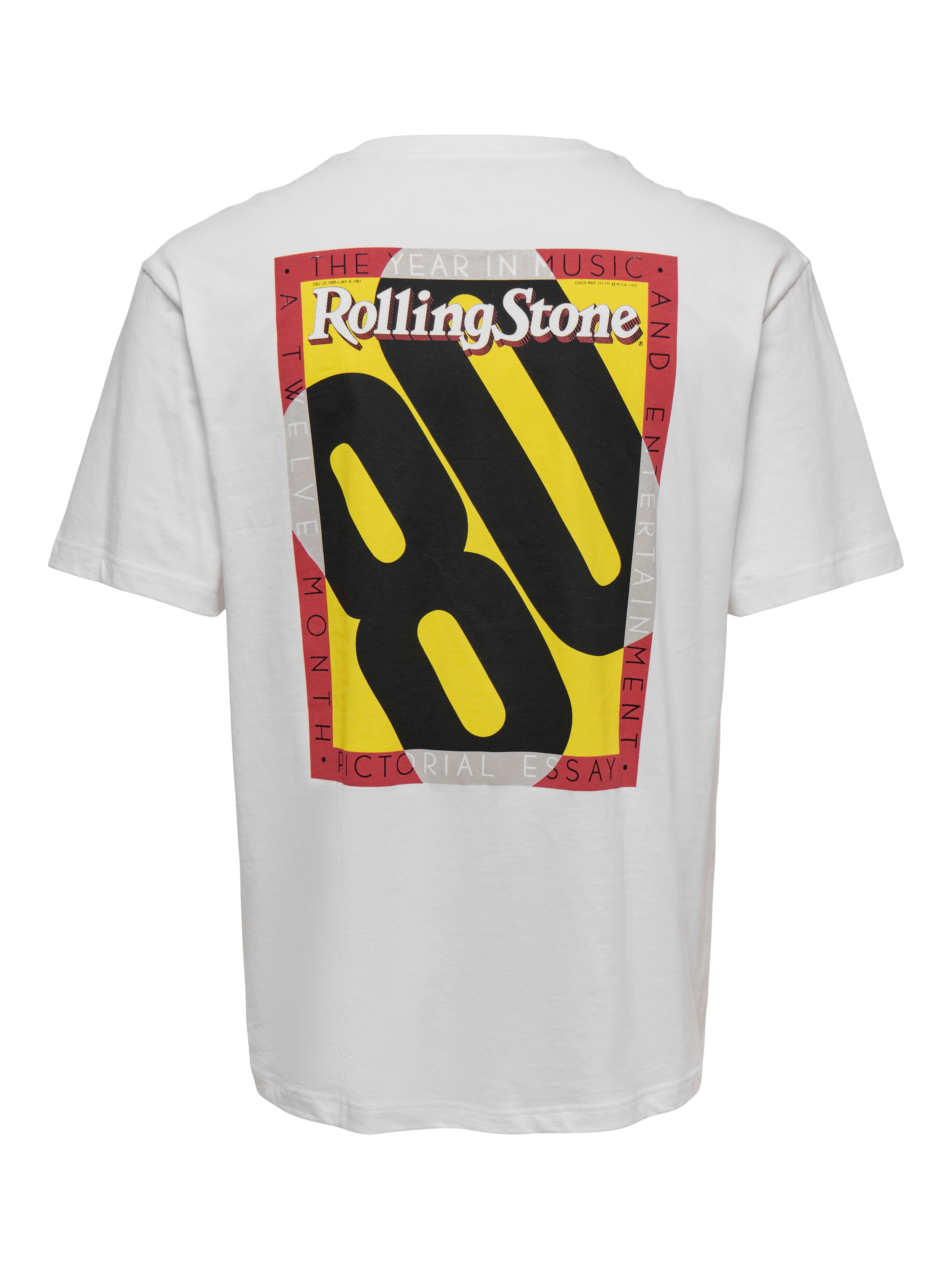 Only & Sons - Camiseta 'ONSROLLING STONE' en blanco