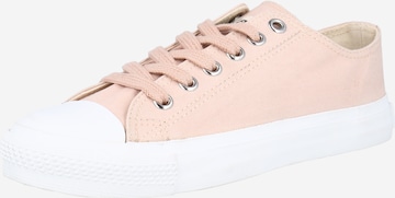 Baskets basses 'Fair Trainer White Cap Low Cut' Ethletic en rose : devant