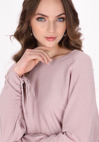 DreiMaster Klassik Свитер 'Classic Look' в Ярко-розовый