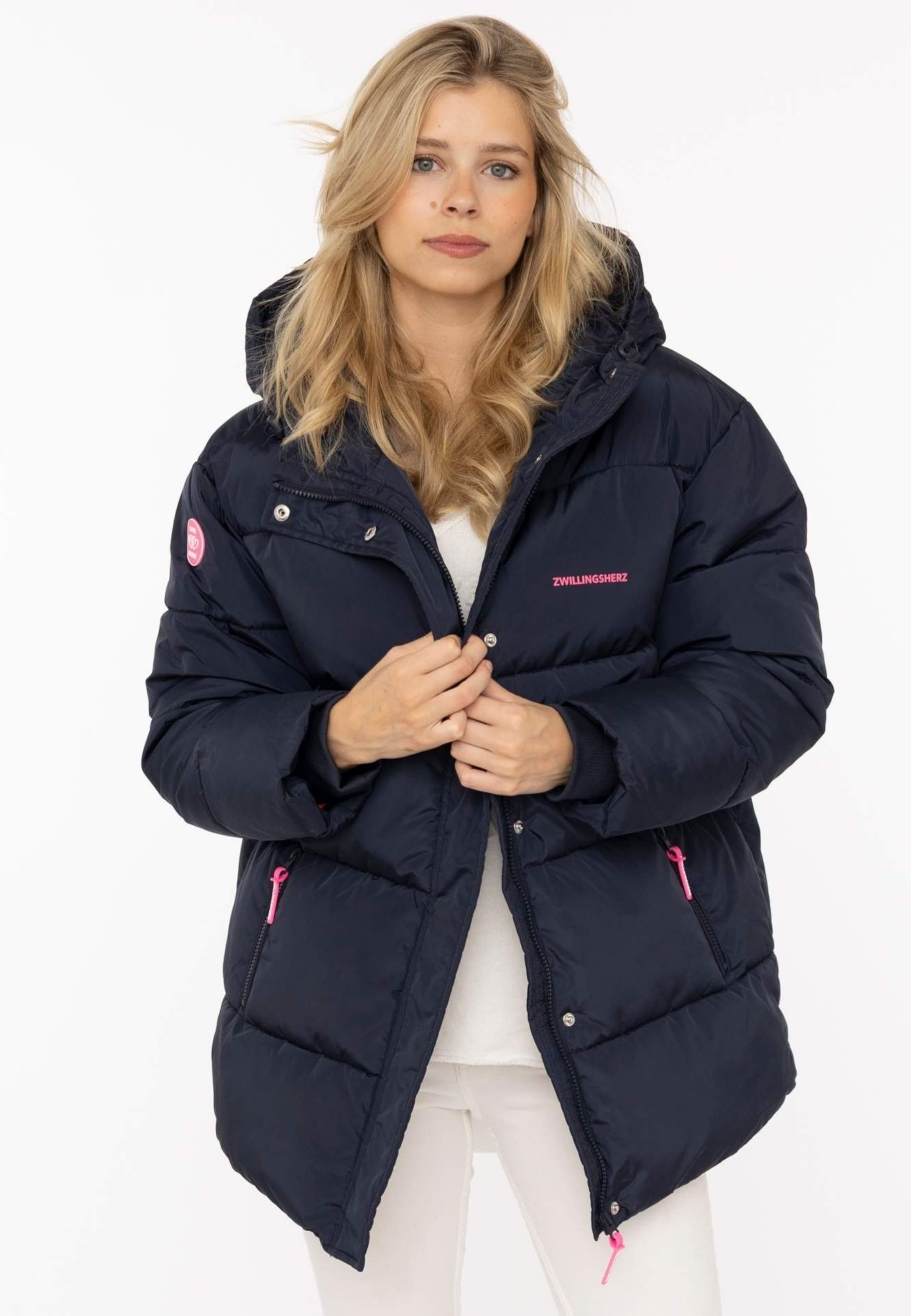 Veste mi-saison Zwillingsherz en bleu : devant