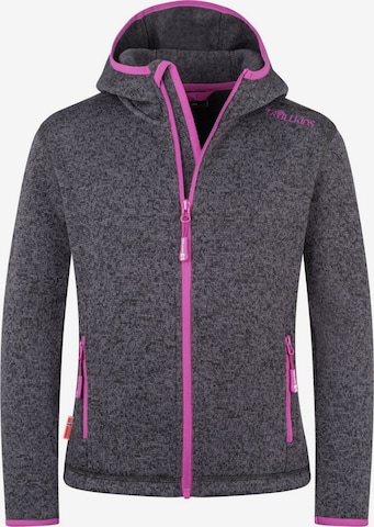 TROLLKIDS Fleece Jacket in Grey: front