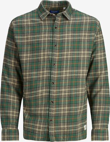 Regular fit Camicia di JACK & JONES in verde: frontale