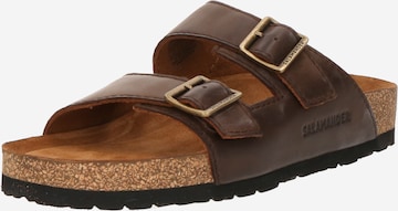 Mule SALAMANDER en marron : devant