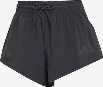 juoda ADIDAS SPORTSWEAR Laisvas Sportinės kelnės 'Z.N.E.': priekis