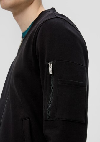 QS Sweat jacket in Black