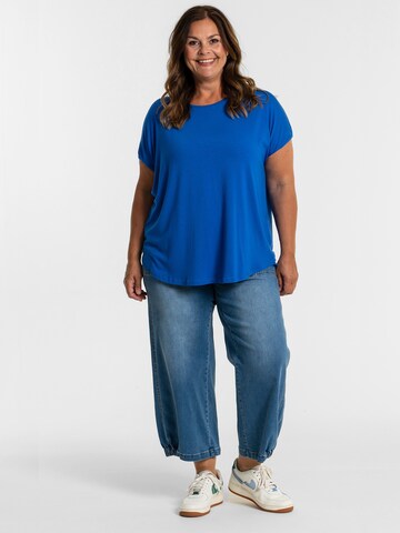 GOZZIP Wide leg Jeans 'Clara' in Blue