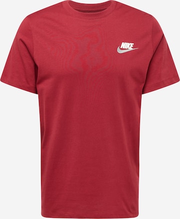 Nike Sportswear T-shirt 'CLUB+' i röd: framsida