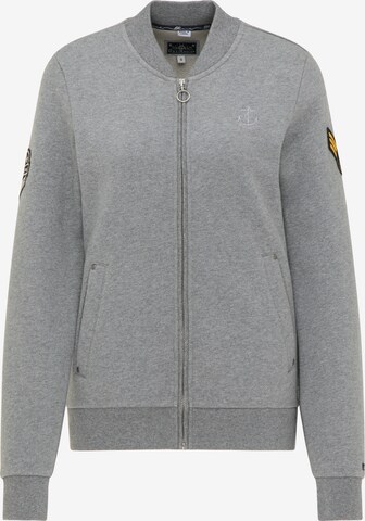 DreiMaster Maritim Sweatjacke in Grau: predná strana