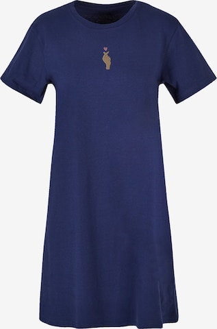 F4NT4STIC Dress 'Finger Heart' in Blue: front