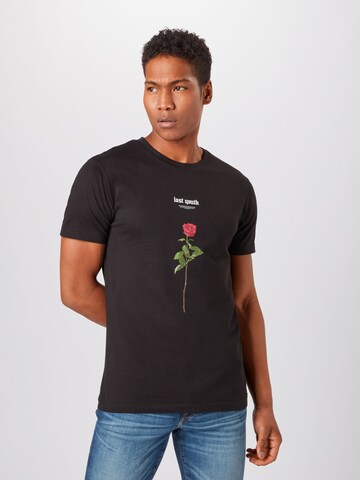 Mister Tee Shirt in Black: front