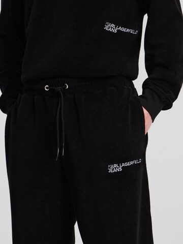 Regular Pantalon KARL LAGERFELD JEANS en noir