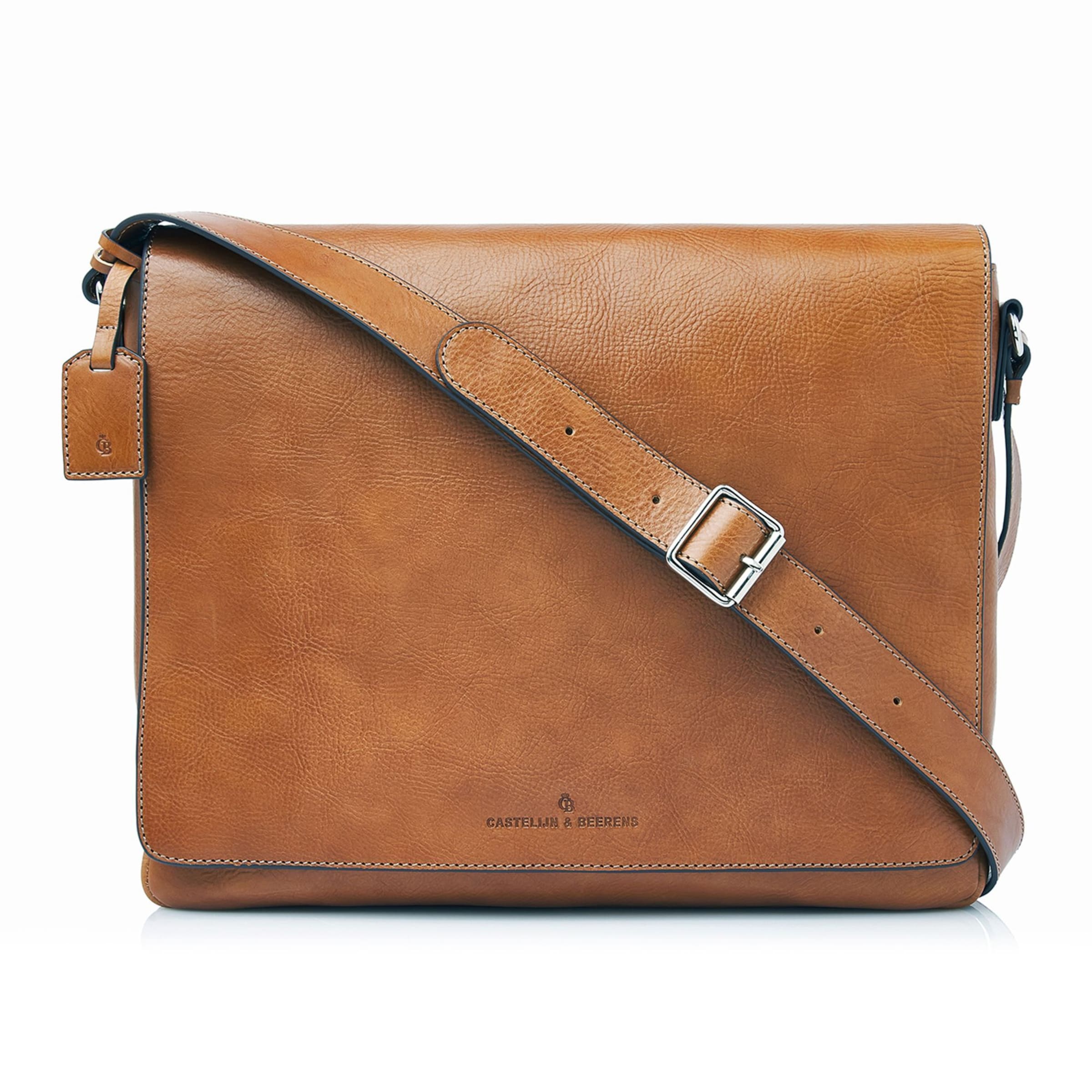 Borsa portadocumenti 'Mark' di Castelijn & Beerens in marrone: frontale