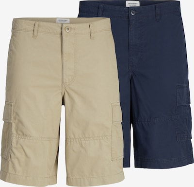 Pantaloni cargo 'COLE' JACK & JONES di colore beige / marino, Visualizzazione prodotti