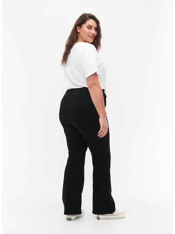 Zizzi regular Jeans i sort