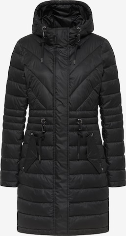 usha BLACK LABEL Zimní kabát – černá: přední strana