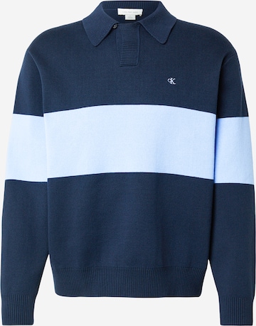 mėlyna Calvin Klein Jeans Megztinis: priekis