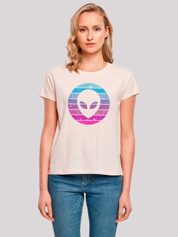 T-shirt 'Alien Kopf' F4NT4STIC en rose : devant