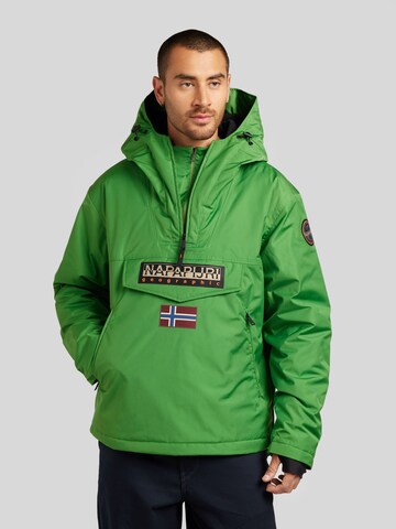 Veste mi-saison NAPAPIJRI en vert : devant