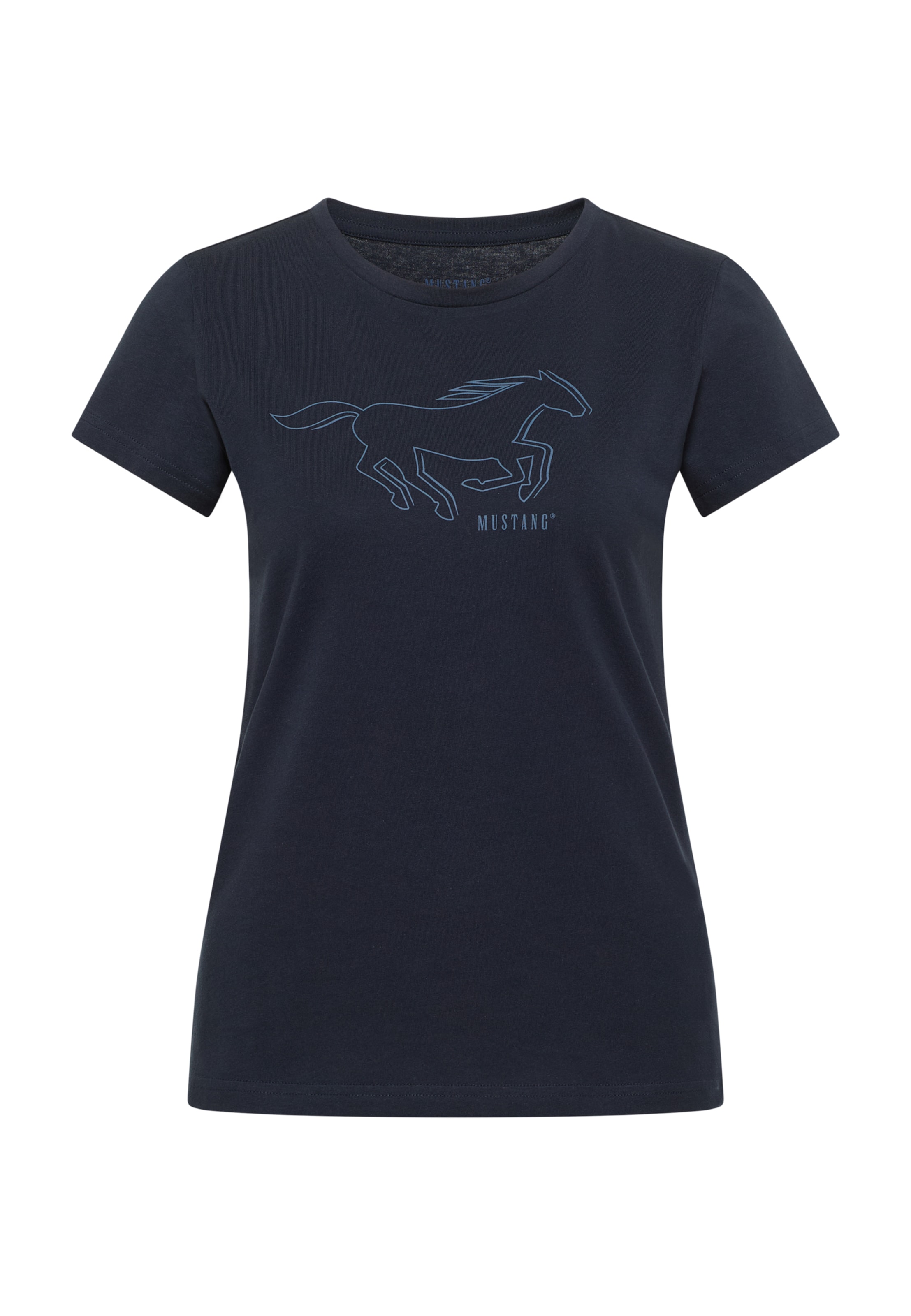 MUSTANG Shirt 'Loa' in Blau: Vorderseite