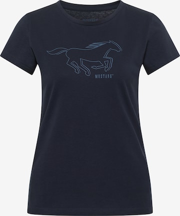 MUSTANG Shirt 'Loa' in Blau: Vorderseite