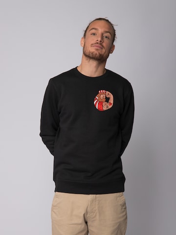 Watapparel Sweatshirt ' Seemann ' in Zwart: voorkant