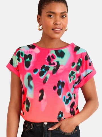 love & roses Shirt in Roze: voorkant