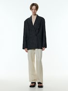 Bukser med lægfolder 'Kaj'