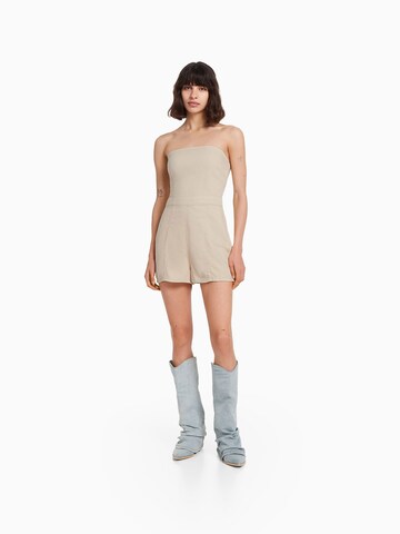 Tuta jumpsuit di Bershka in beige