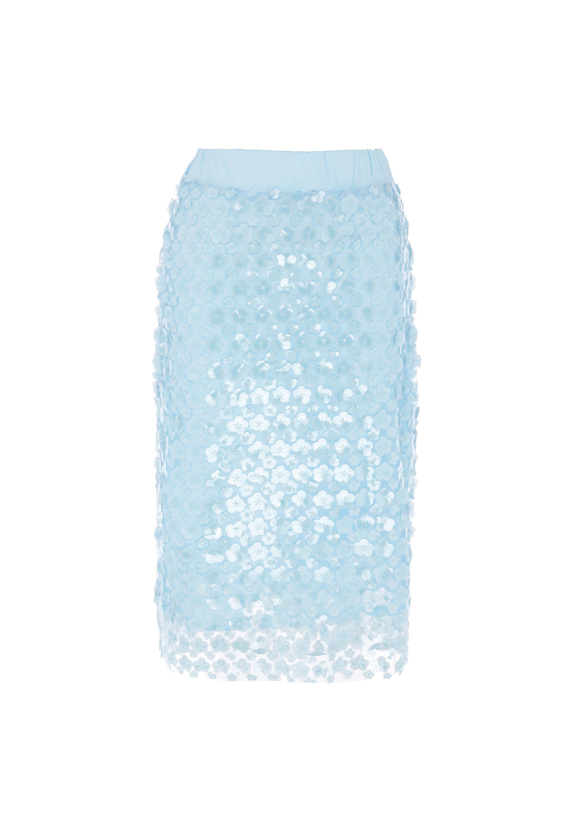 Jupe faina en bleu : devant