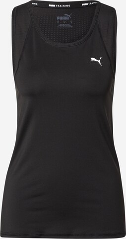 PUMA Sporttop in Zwart: voorkant